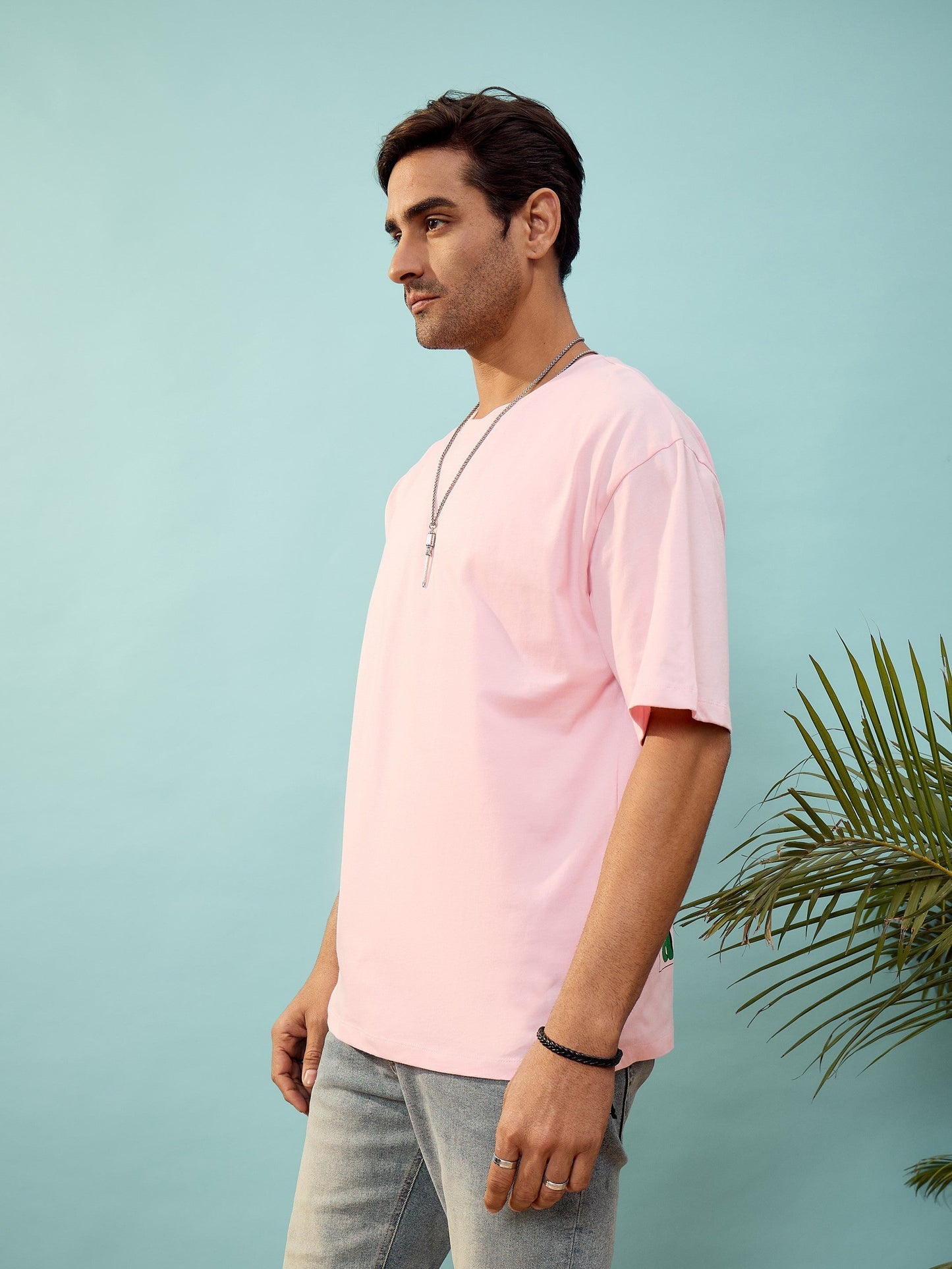 Unisex Pink Decent Oversize T-Shirt