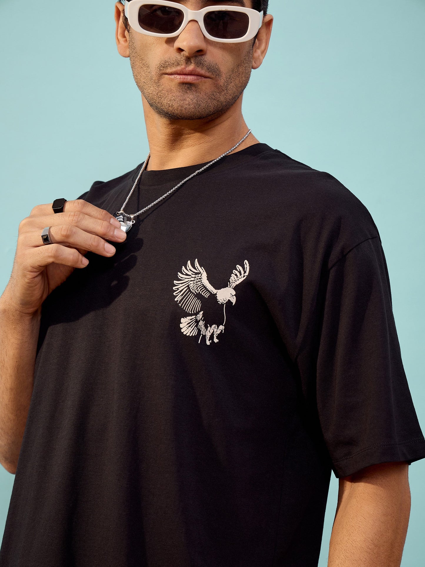 Unisex Black Never Again Oversize T-Shirt