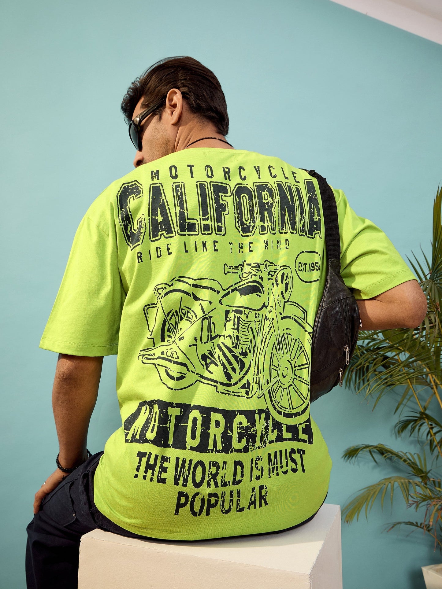 Unisex Green California Oversize T-Shirt