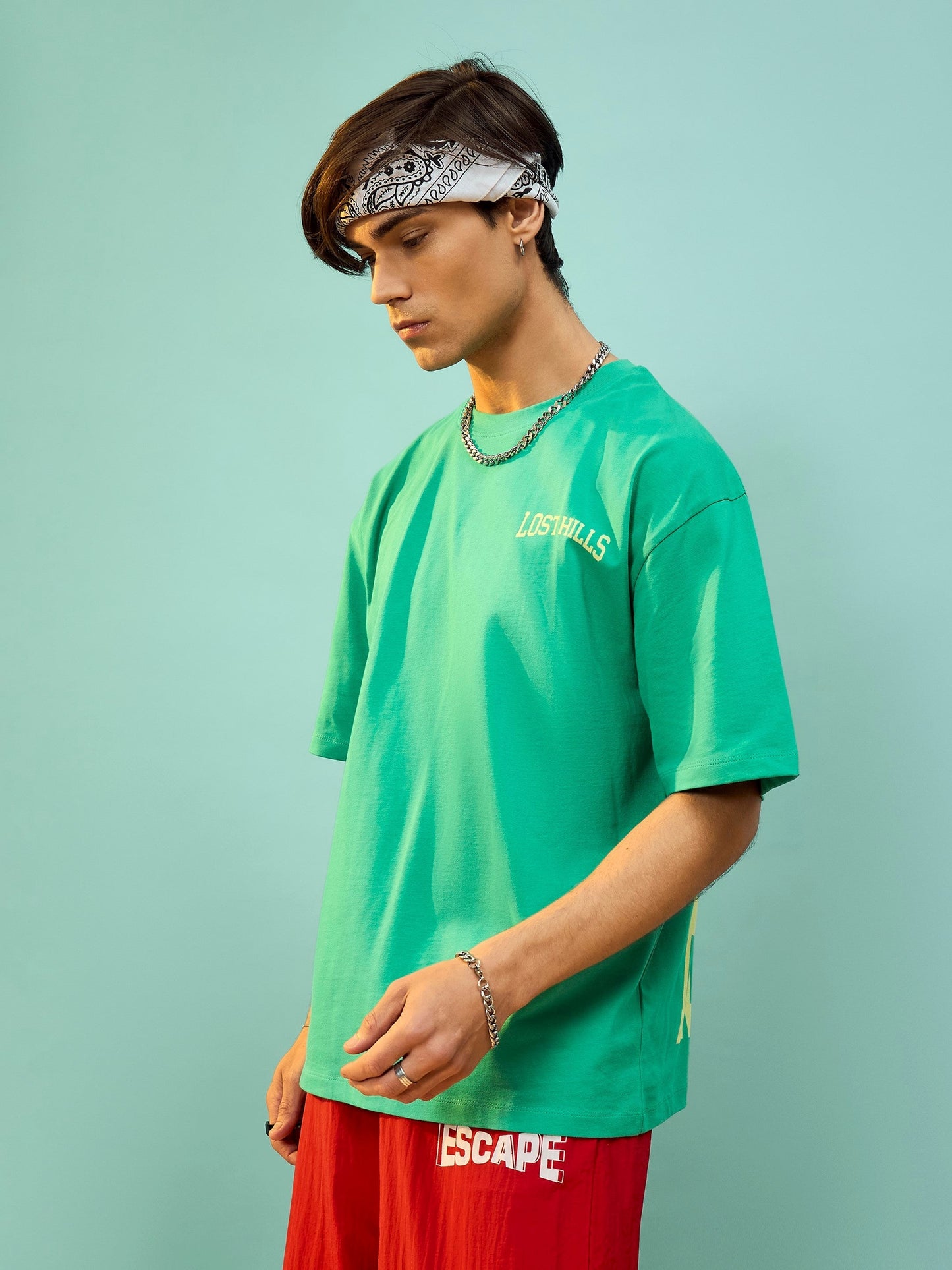 Unisex Green Lost Hills Oversize T-Shirt