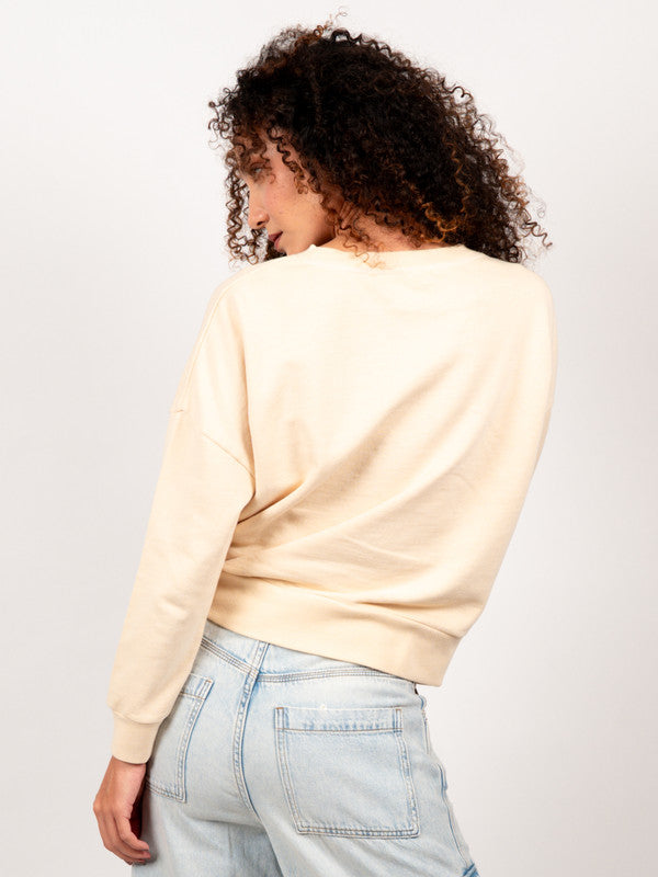 Oversized Motif Details Sweatshirt