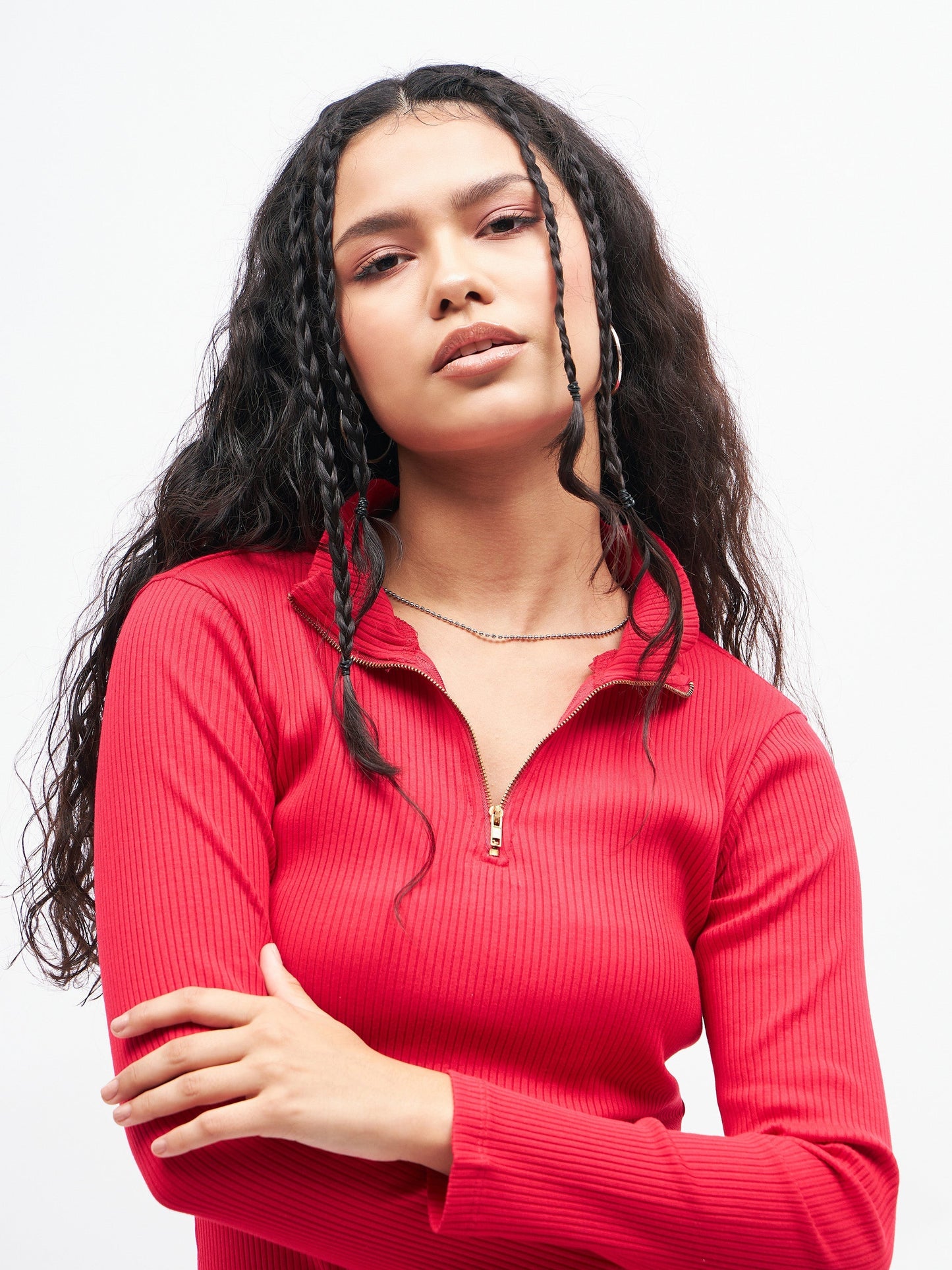 Pink Rib Front Zipper Short Bodycon Dress-SASSAFRAS