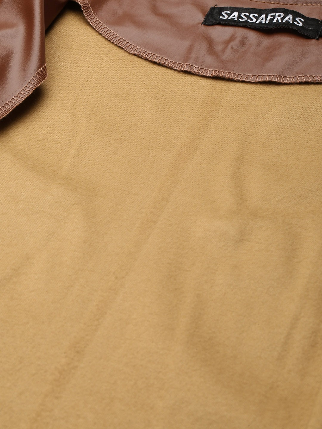 Women Brown Sleeveless Jacket