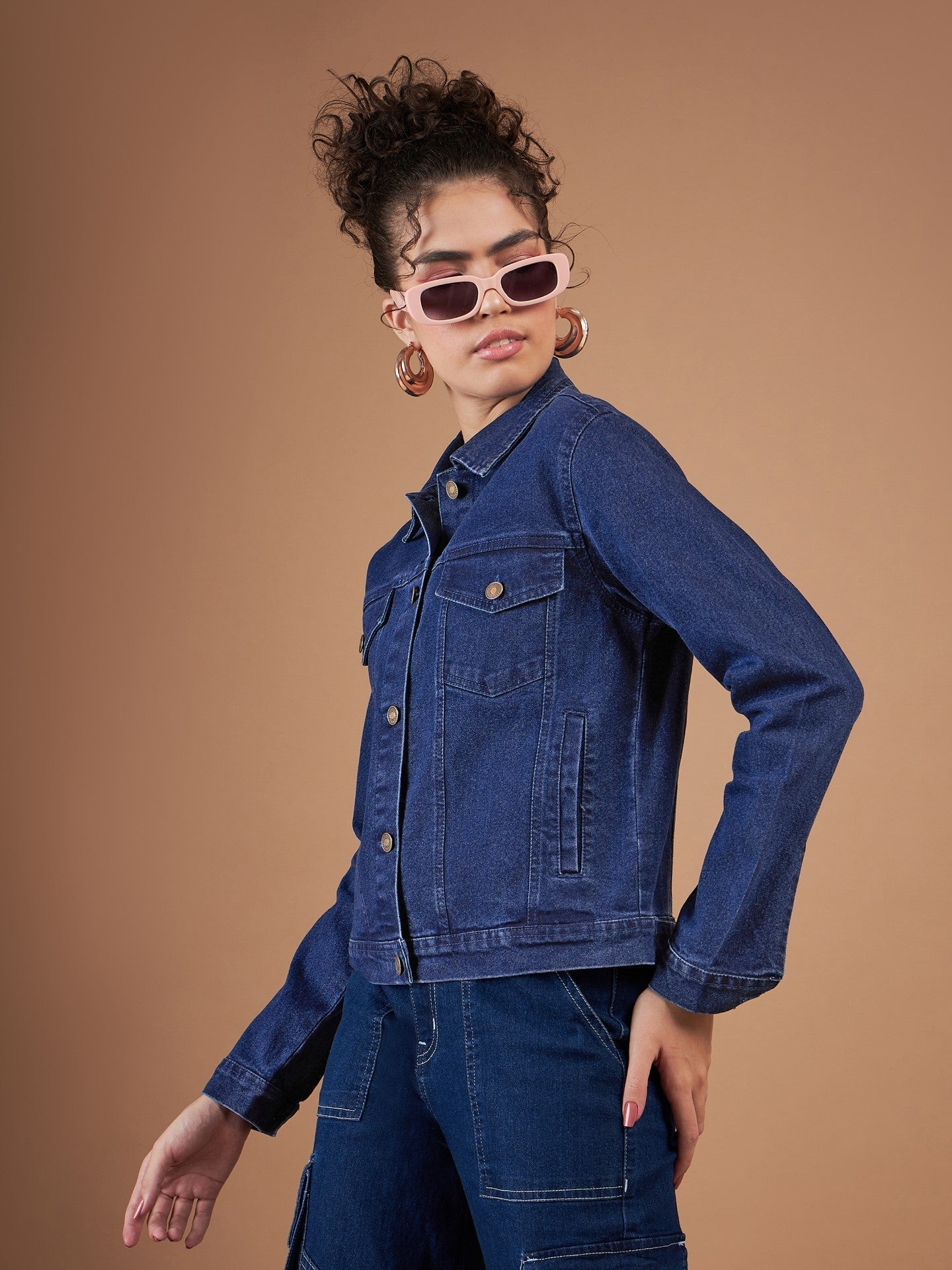 Classic Blue Denim Regular Jacket-SASSAFRAS