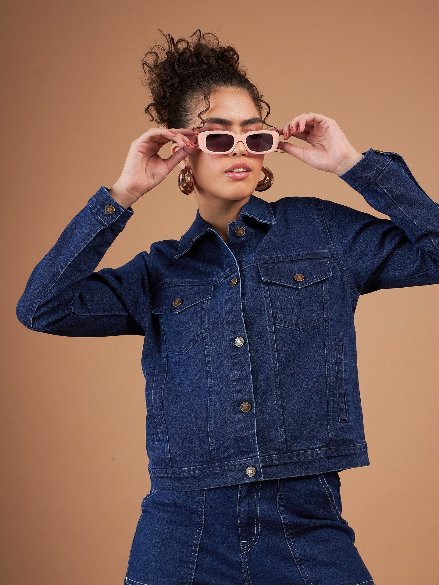 Classic Blue Denim Regular Jacket-SASSAFRAS