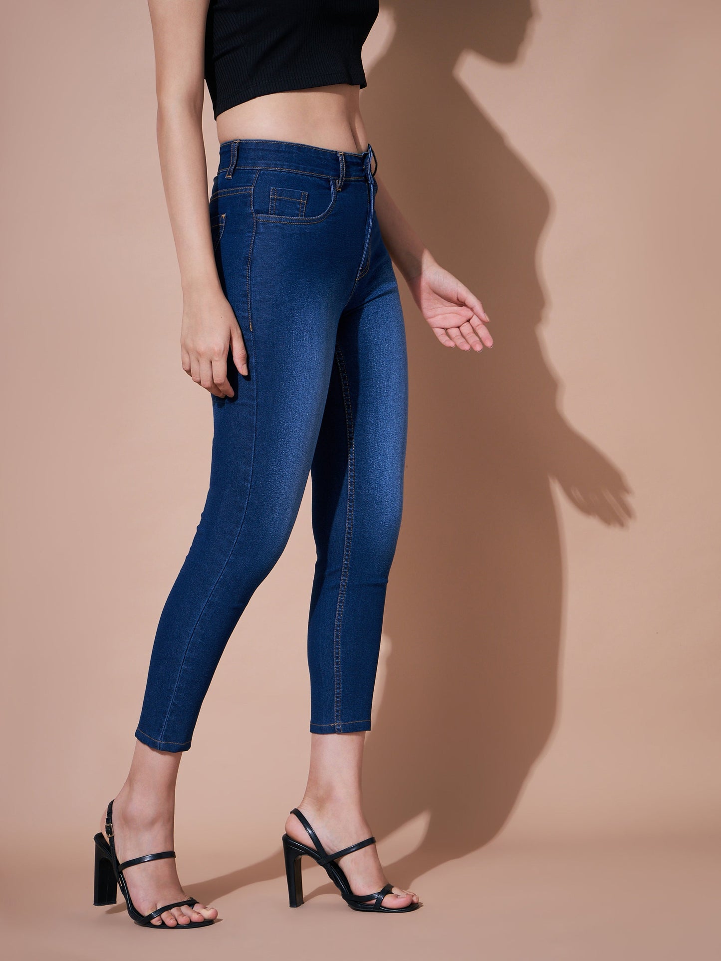 Navy Denim Premium Relax Jeans-SASSAFRAS BASICS