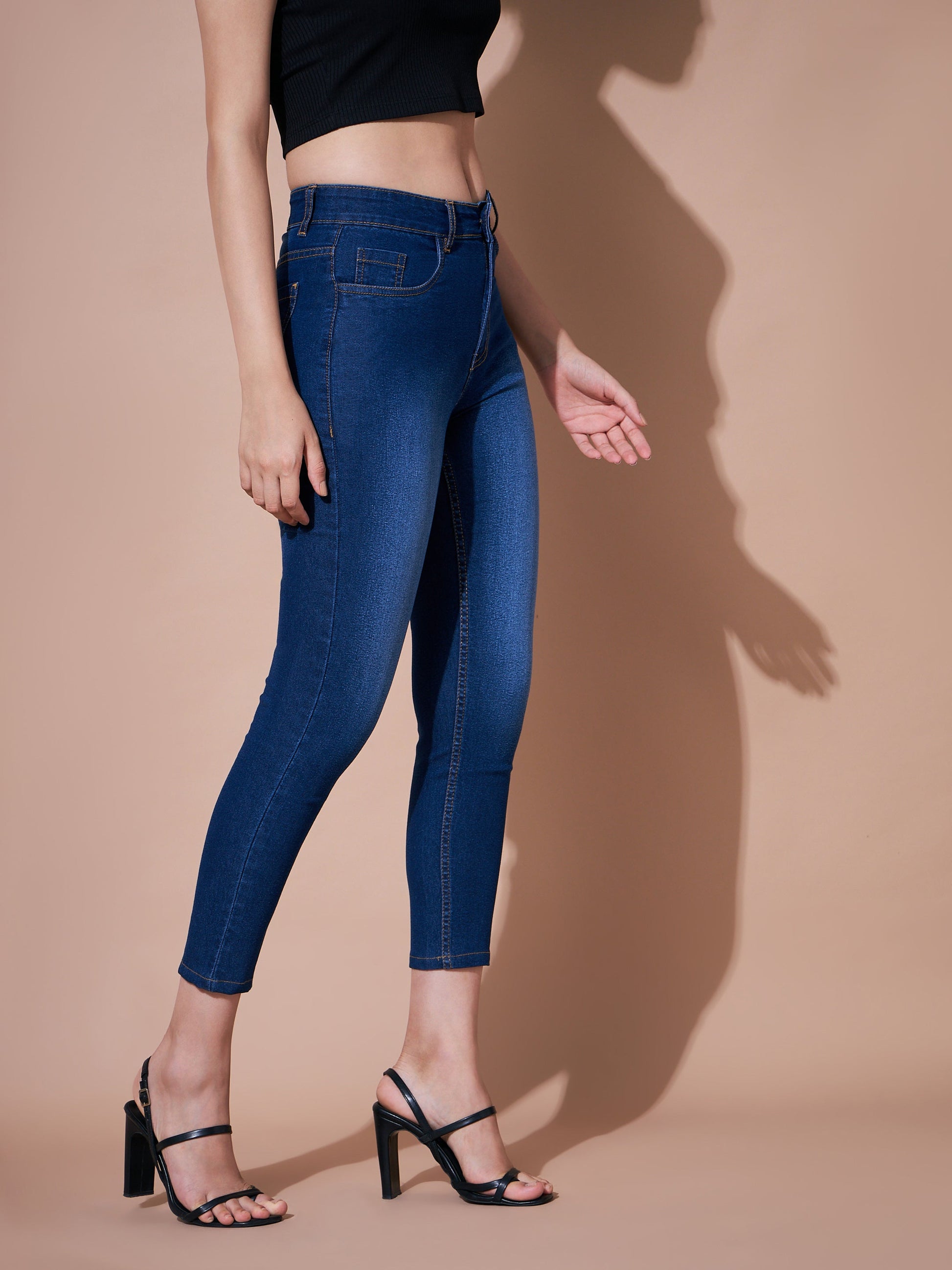 Navy Denim Premium Relax Jeans-SASSAFRAS BASICS