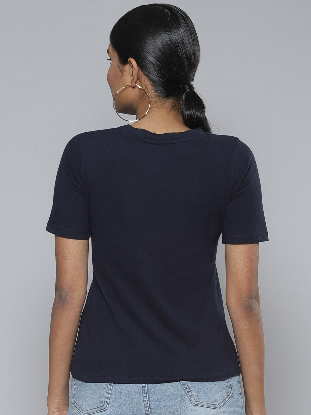 Women Navy DREAMING ABOUT THE JOURNEY T-Shirt