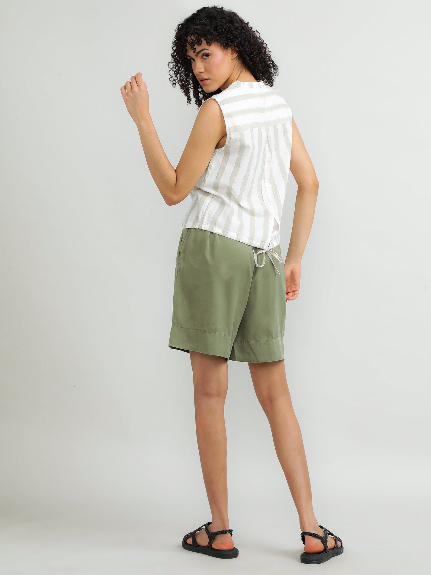 Women Cotton Cream Elegant Top