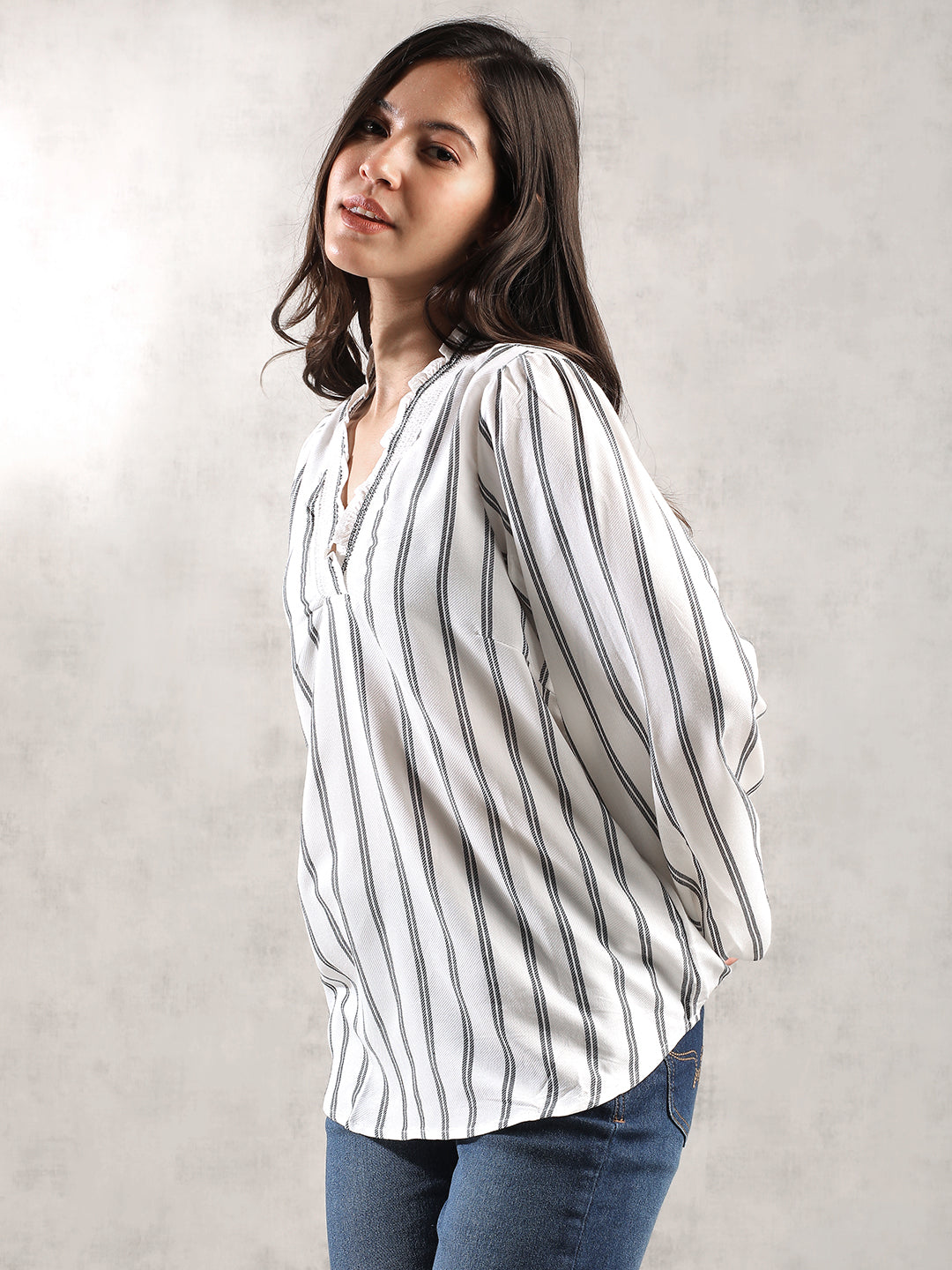 Women White Comfort Fit Top