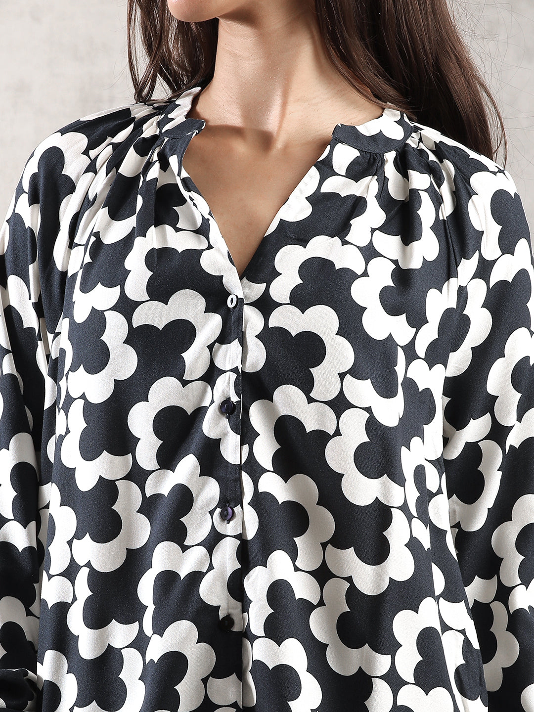 Women Navy Regular Fit Top