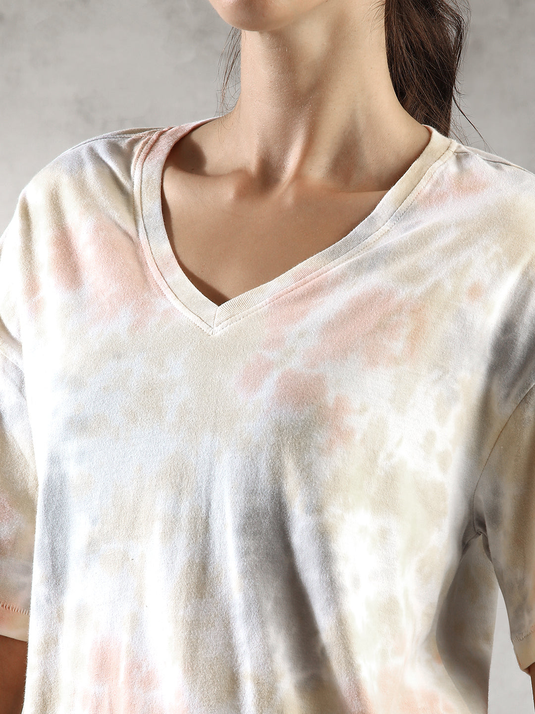 Women Pastel Tie-Dye Top