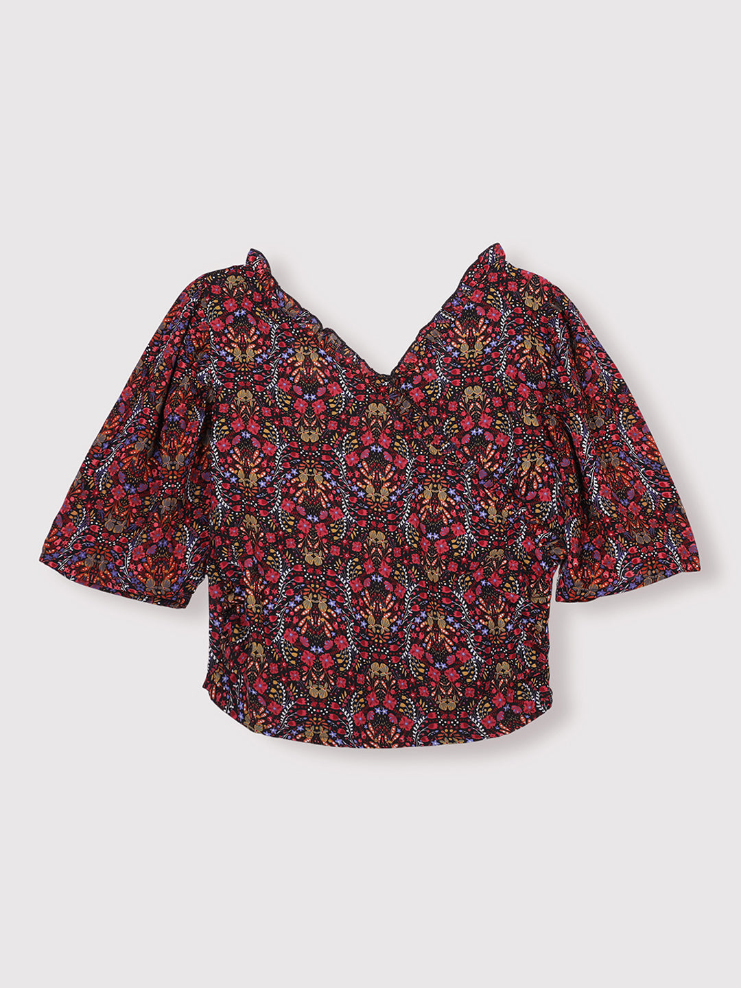 Women Printed Casual Crop Top