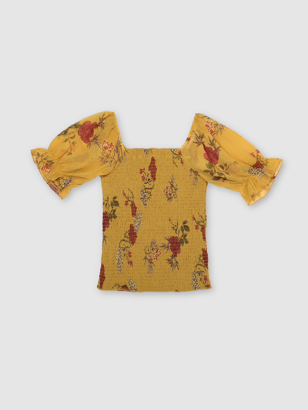 Women Yellow Fitted Top