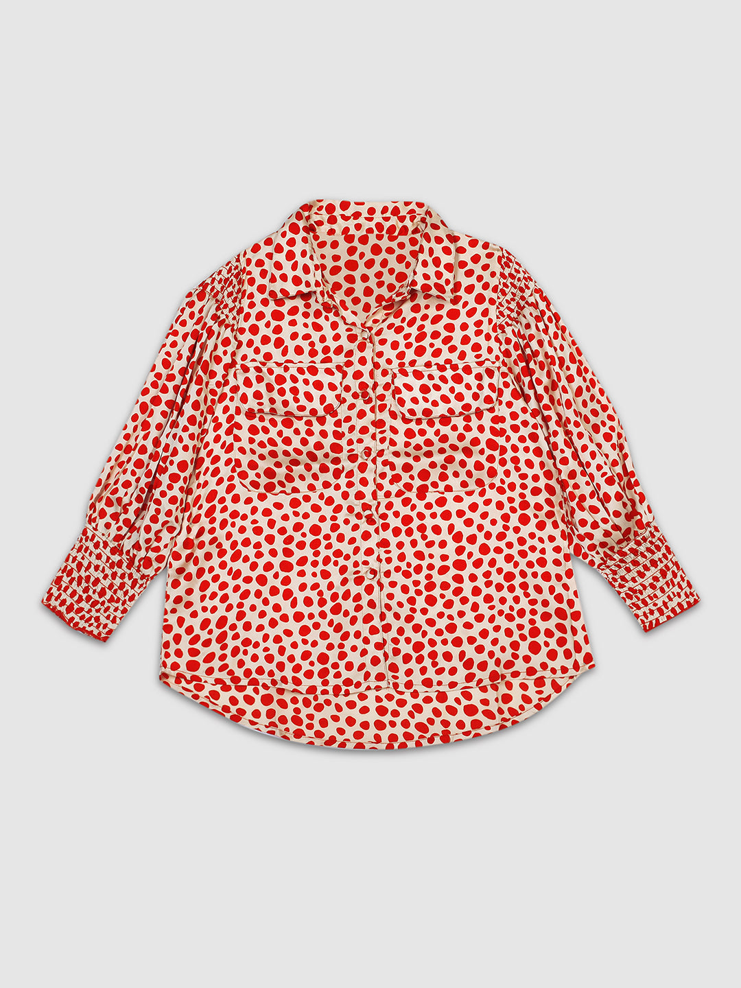 Women Orange Printed Casual Top