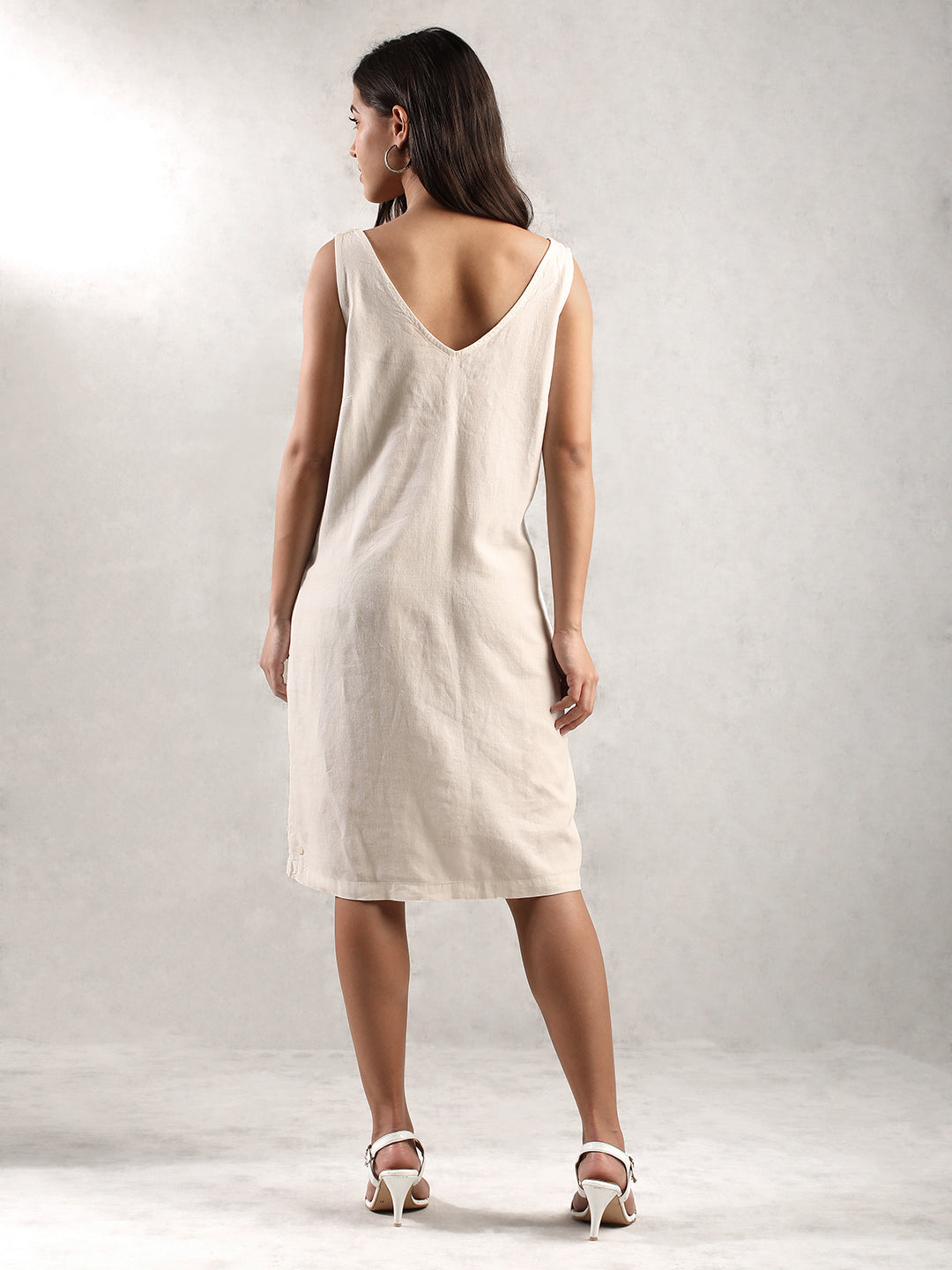 Women White Regular Fit Dress