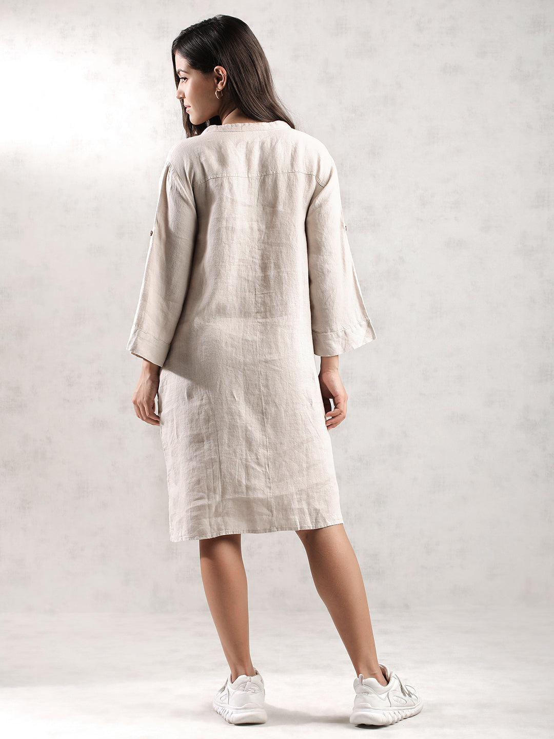 Women Light Grey Oversize Fit Dress