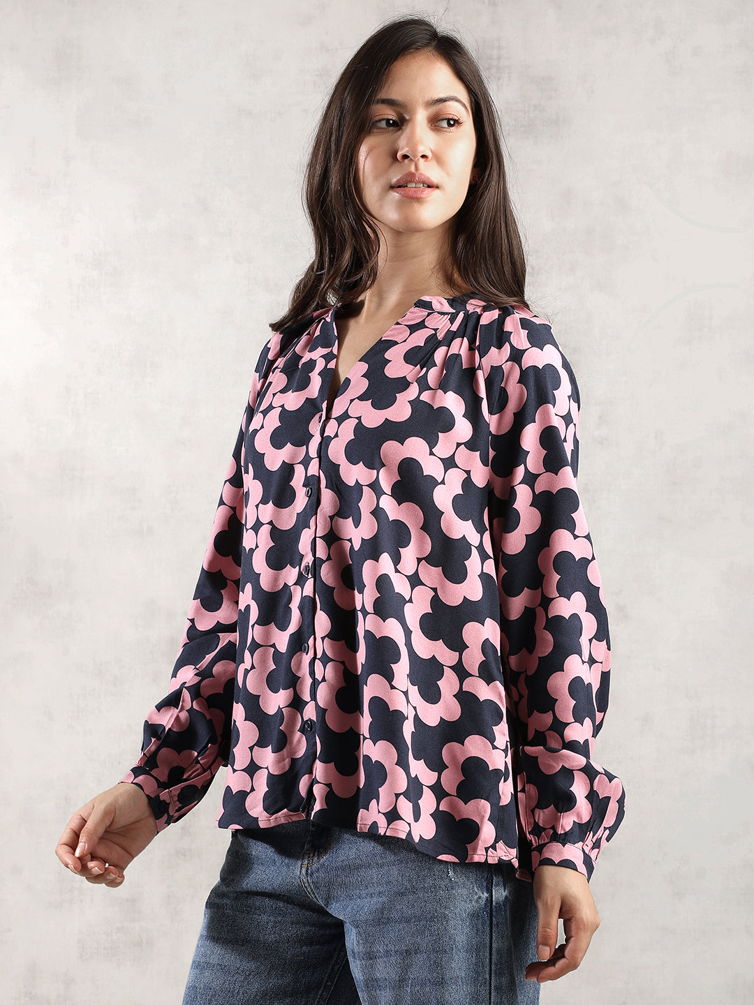 Women Pink Regular Fit Top