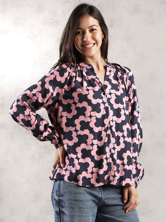 Women Pink Regular Fit Top