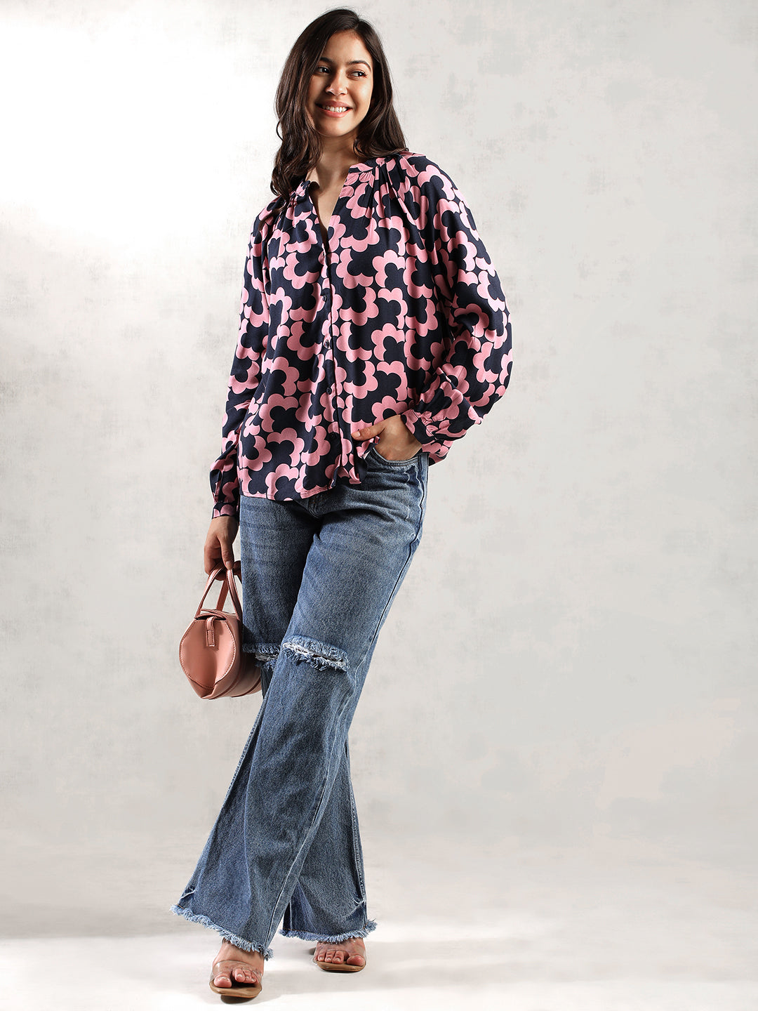 Women Pink Regular Fit Top
