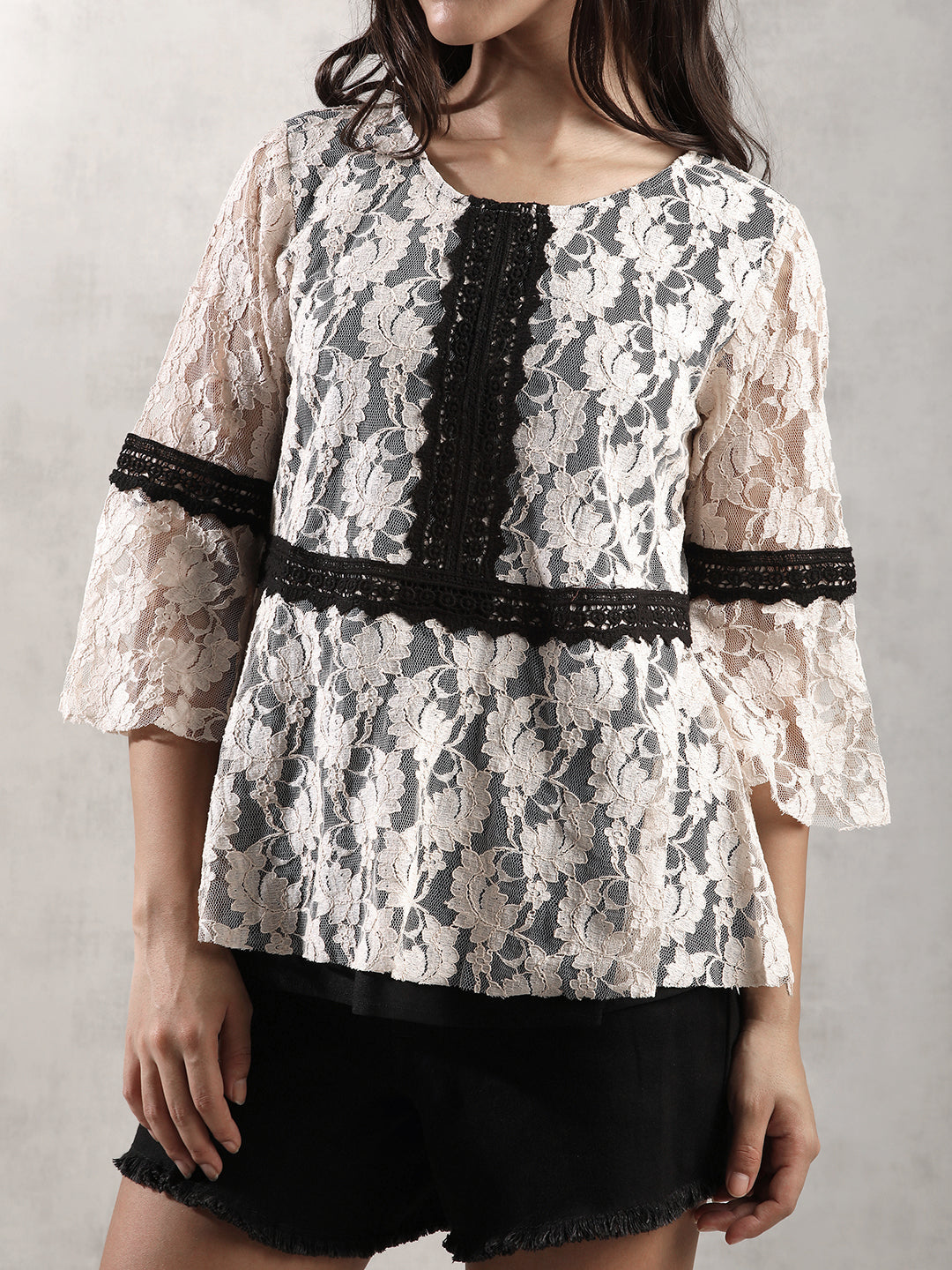 Women Peach Empire Line Top