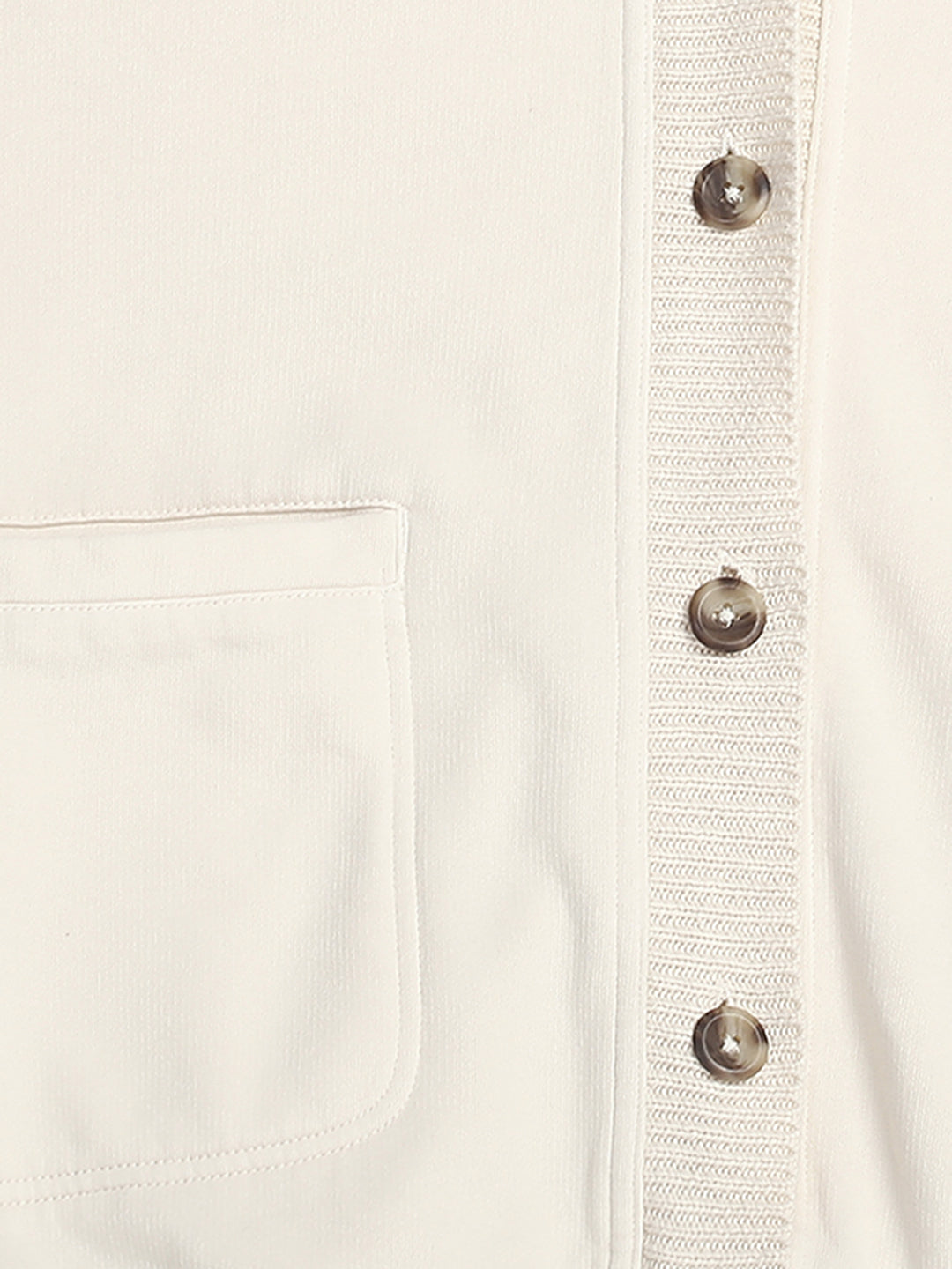 Women Off-White Oversize Cardigan